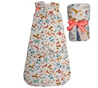 Folk & Thread Organic 2.5 Tog Baby Sleeping Bag | Comfortable & Snuggly Baby Sleep Bag | Ideal for 16-20°C Rooms | 3-18m Folktails