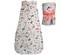 Folk & Thread Organic 2.5 tog Baby Sleeping Bag | Comfortable & Snuggly Baby Sleep Bag Thoughtfully Designed To Give You & Your Baby a Peaceful Night's Sleep | Ideal for 16-20C Rooms | 3-18m Wild Wood