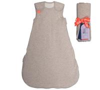 Folk & Thread Organic Baby Sleeping Bag 1 tog | Comfortable & Snuggly Baby Sleep Bag Thoughtfully Designed To Give You & Your Baby a Peaceful Night's Sleep | Ideal for 18-24C Rooms | 0-3m Lamb