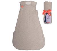Folk & Thread Organic Newborn Sleeping Bag 2.5 tog | Comfortable & Snuggly Baby Sleep Bag Thoughtfully Designed To Give You & Your Baby a Peaceful Night's Sleep | Ideal for 16-20C Rooms | 0-3m Lamb