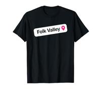 Folk Valley Meme Location Pin Travel Destination Value Graphic T-Shirt