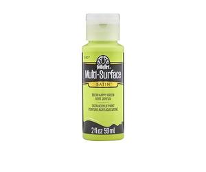 FolkArt 99238 Multi-Surface Paint Happy Green, 2 Fl Oz (Pack of 1), 2 oz