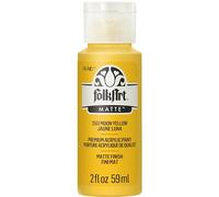 FolkArt Acrylic Paint in Assorted Colors (2 Ounce), 2551 Moon Yellow