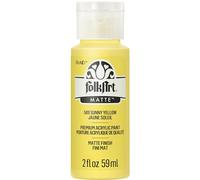 FolkArt Acrylic Paint in Assorted Colors (2 Ounce), 509 Sunny Yellow