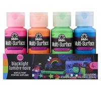 Folkart Acrylic Paint, Neon Blacklight Colors, one Size
