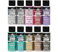 FolkArt, Extreme Glitter Acrylic Craft Paint Set, Non-Toxic Formula, PROMOFAGLT, Perfect for Beginners and Artists, 59 ml Bottles, 10 Count