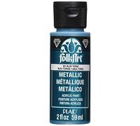 FolkArt Metallic Acrylic Paint 2oz-Blue Topaz
