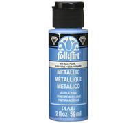 FolkArt Metallic Acrylic Paint in Assorted Colors (2 oz), 6102, 2 Ounce Blue Pearl