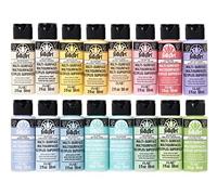 FolkArt Multi-Surface Acrylic Paint Pastels Set of 16