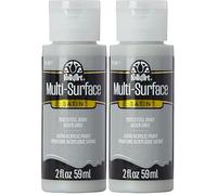 FolkArt Multi-Surface Steel Gray 2oz (Pack of 2)