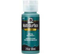 FolkArt Multi-Surface Satin Acrylic Paint, Teal, 59 ml (Pack of 1)