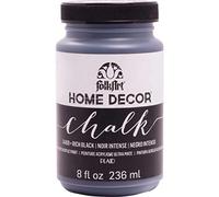 FolkArt Plaid:Craft Home Decor Chalk Paint 8 Oz-Rich Black, Synthetic Material, 6 x 6 x 10.7 cm