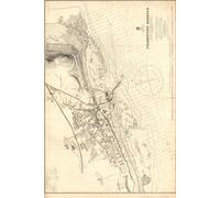 Folkestone England Map Journal: Vintage Map Notebook