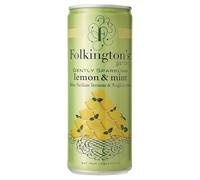 Folkingtons Gently Sparkling Lemon & Mint Presse - 12 x 250ml cans