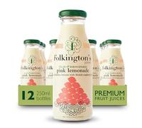 Folkington's Juices Pink Lemonade Glass Bottle 250ml