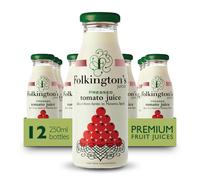 Folkington's Tomato Juice, 12 Glass Bottles, Pure Juice, Multipack 12 x 250 ml