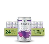 Folkington's Tonic Water, Earl Grey, 24 Cans, Mix with Gin Botanicals, Artisan Botanical Mixer, Fridge Pack 3 x 8 x 150ml (24 Cans Total)