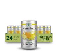 Folkington's Tonic Water, Indian Tonic, 24 Cans, Mix with Gin Botanicals, Artisan Botanical Mixer, Fridge Pack 3 x 8 x 150ml (24 Cans Total)