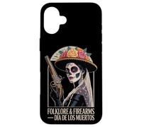 Folklore Firearms La Catrina Lady - Day of the Dead Vintage Case for iPhone 16 Plus
