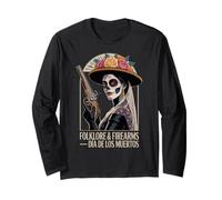 Folklore Firearms La Catrina Lady - Day of The Dead Vintage Long Sleeve T-Shirt