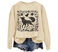 Folklore Forest Fox Lino Sweatshirt Unisex Funny Graphic Top