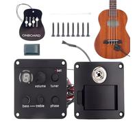 Folklore Guitar Pickup - Folklore Guitar Adjustable Pickup Volume Control Preamplifier - High-Fidelity Guitar Preamp Accessories Volume Tone Tuner Kit for Professionals Music Lovers