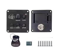 Folklore Guitar Pickup - Folklore Guitar Adjustable Pickup Volume Control Preamplifier - Volume Tone Tuner Kit Guitar Preamp Accessories for Novices