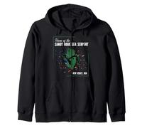 Folklore in New Jersey - Home of the Sandy Hook Sea Serpent Zip Hoodie