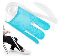 Folklyzo Sock Aid - Sock Aid Device for Seniors - Sock Helper Sock Aid Tool for Putting Socks Easy On and Off for Elderly, Disabled, Pregnant - Sock Assistant Device No Bending (Blue)