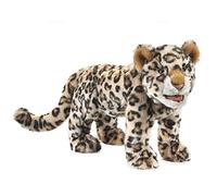 Folkmanis Leopard Cub Hand Puppet,Beige; Brown; Tan; Black; White