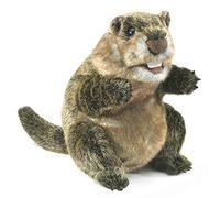 Folkmanis Puppet Marmot 3169 Taupe