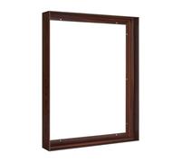 FOLKOR 16x20 Frame for Canvas Painting, DIY Metal Canvas Floater Frame with 1.5” Deep for Oil Paintings Art Prints Artwork, Floater Frame for Landscape Portrait Living Room Wall Decor (Walnut)