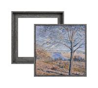 FOLKOR Floater Frame for 10x10 Canvas Paintings, 2 Pack Complete Floating Frames with 0.9" Deep for Artists Designers Plants Mountain Landscape Artwork Abstract Room Wall Decor (Gray)