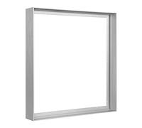 FOLKOR Floater Frame for 16x24 Canvas Paintings, DIY Metal Floating Frame with 1.5” Deep for Artists Designers Landscape Portrait Artwork, Modern Home Office Wall Decor (Silver)