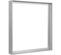 FOLKOR Floating Frame for 16x20 Stretched Canvas Paintings, DIY Metal Canvas Frame with 1.5" Deep for Beachy Prints Wall Art/Portrait/Landscape Living Room Bedroom Decor (Silver)