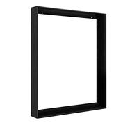 FOLKOR Floating Frame for 16x24 Canvas Paintings, DIY Metal Canvas Frame with 1.5 Inch Deep for Oil Paintings Art Prints Artwork, Floater Frame for Landscape Portrait Living Room Wall Decor (Black)