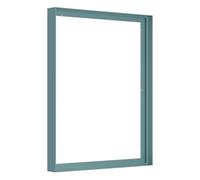 FOLKOR Floating Frame for 24x36 Canvas Paintings, 1.5" Deep DIY Floater Frames for Modern Abstract Wall Art Flower Floral Prints, Minimalist Home Gallery Show Exhibition Decor (Cadet Blue)