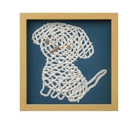 FOLKOR Framed Abstract Wall Art Decor for Dorm Pet Shop, 12" 3D Cat Wall Sculpture Shadow Box Art, Handmade Rice Paper Animal Artwork for Nursery Bedroom Decoration, Boys Girls Gift for Birthday