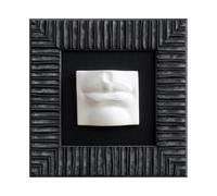 FOLKOR LIFE Mouth Plaster Relief Framed Wall Sculpture Modern Art Decor