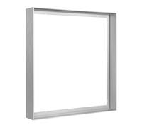 FOLKOR Metal Floating Frame for 24x32 Canvas Paintings, DIY Canvas Frame with 1.5 Inch Deep, Modern Floater Frame for Portrait Landscape Living Room Bedroom Office Wall Art Decor (Silver)