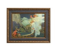 FOLKOR Plein Air Frame for 16x20 Canvas Paintings, No Glass & Backing, 2.8" DIY Vintage Frames For Rustic Countryside Wall Art Prints Portrait Landscape, Home Office Gallery Decor (Bronze Gold)