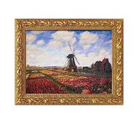 FOLKOR Wood Frame for 16x20 Canvas Paintings, Finished 16x20 Gold Frame for Oil Painting Art Prints, Antique Ornate Picture Frame for Landscape Portrait Wall Decor (Empty Frame, No Backboard)