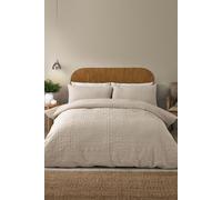 'Folkstone Geo' Duvet Cover Set Catherine Lansfield Natural Super King