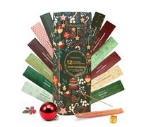 Folkulture Christmas Advent Calendar 2025 - Incense Sticks | 12 Days of Christmas Advent Calendar for Gifts for Women | Pack of 240 Premium Organic Incense | Non-Toxic, Slow Burning Insense Sticks
