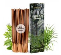 Folkulture Citronella Incense Sticks | Pack of 240 Long 12” Citronella & Lemongrass Incense Sticks | Slow Burn, Non Toxic, Organic for Patios, Gardens & Outdoor Gatherings, Parties, Campings
