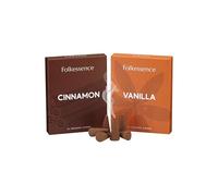 Folkulture Fall Incense Cones Vanilla & Cinnamon - Set of 2 (30 Cones)
