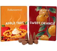 Folkulture Incense Cones Orange & Apple Tart- Set of 2 (20 Cones)