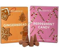 Folkulture Incense Cones Peppermint & Candy Tart- Set of 2 (20 Cones)