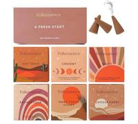 Folkulture Incense Cones Scented | Set of 6 (120 Cones) with Incense-Cone Holder for Relaxation - Lavender Incense, Palo Santo Sandalwood Incense Cones Variety Pack | (A Fresh Start)