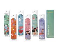 Folkulture Incense Sticks (120 Sticks) | Set of 6 Premium Incense For Aromatherapy, Relaxation | No Charcoal, Organic, Non Toxic, 45 Min Burn time Green Tea, Rose Insence-Sticks